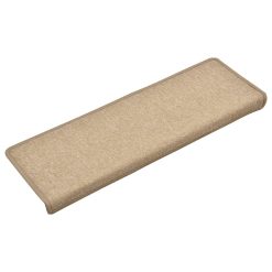 Preproge za stopnice 15 kosov 65x25 cm taupe