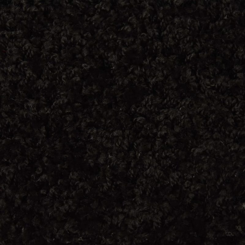 Preproge za stopnice 15 kosov 65x25 cm črne