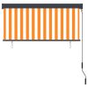 Zunanje rolo senčilo 140x250 cm belo in oranžno