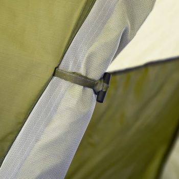 Pop up šotor za kampiranje za 2-3 osebe 240x210x140 cm zelen