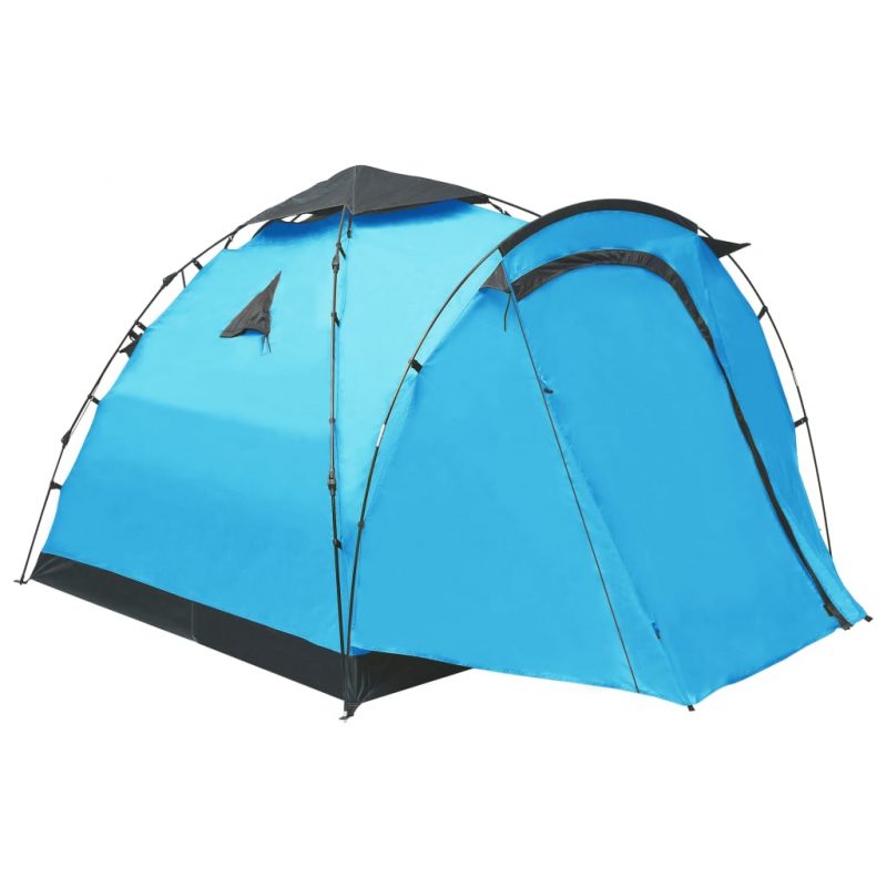 Pop up šotor za kampiranje za 3 osebe moder