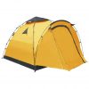 Pop up šotor za kampiranje za 3 osebe rumen