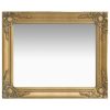 Stensko ogledalo v baročnem stilu 50x60 cm zlato