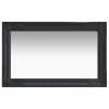 Stensko ogledalo v baročnem stilu 50x80 cm črno