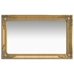 Stensko ogledalo v baročnem stilu 50x80 cm zlato