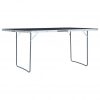 Zložljiva miza za kampiranje siva iz aluminija 180x60 cm