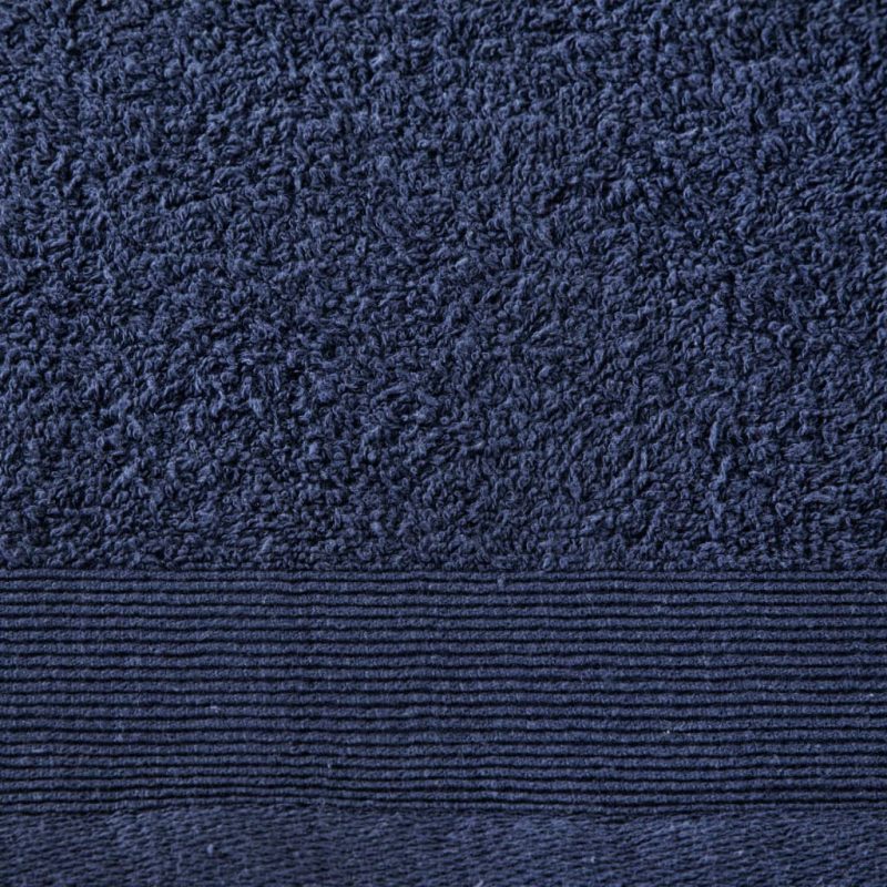 Komplet brisač iz bombaža 12-delni 450 gsm mornarsko modre