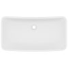 Razkošen umivalnik pravokoten mat bel 71x38 cm keramičen