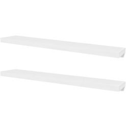 Stenske police 4 kosi bele 120 cm