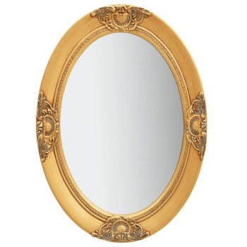 Stensko ogledalo v baročnem stilu 50x70 cm zlato