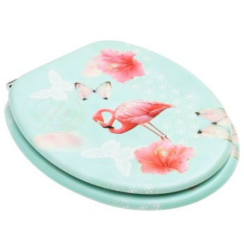 Deska za WC školjko MDF dizajn flaminga