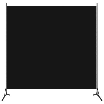 Paravan 1-delni črn 175x180 cm
