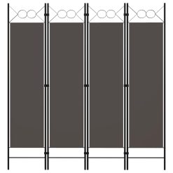 Paravan 4-delni antraciten 160x180 cm