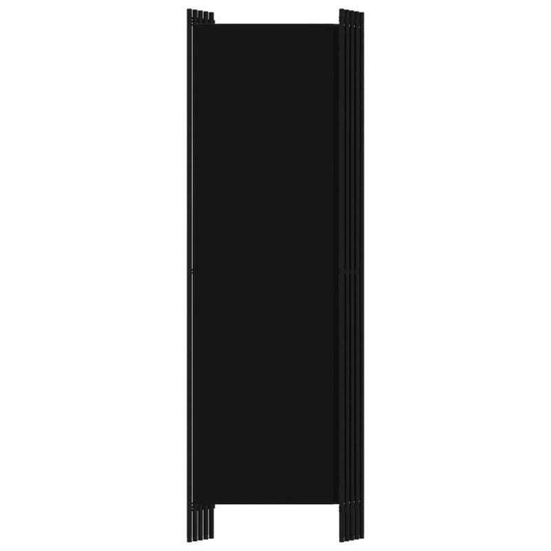 Paravan 5-delni črn 250x180 cm