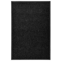 Pralni predpražnik črn 60x90 cm