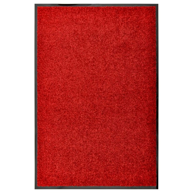 Pralni predpražnik rdeč 60x90 cm