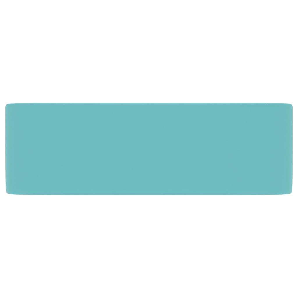 Razkošen umivalnik mat svetlo zelen 41x30x12 cm keramičen