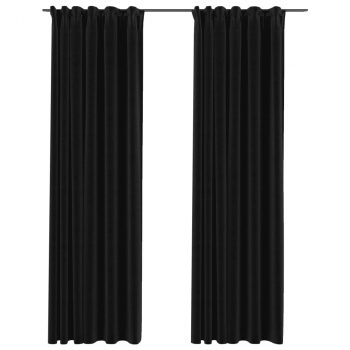 Zatemnitvene zavese z obešali 2 kosa antracitne 140x245 cm