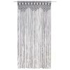 Zavesa makrame antracitna 140x240 cm bombaž