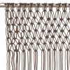 Zavesa makrame taupe 140x240 cm bombaž