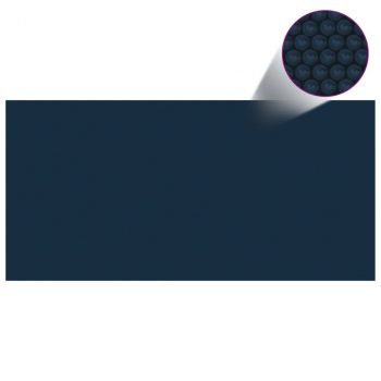 Plavajoča PE solarna folija za bazen 450x220 cm črna in modra