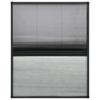 Plise komarnik za okna aluminij 60x80 cm s senčilom