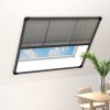 Plise komarnik za okna aluminij antraciten 120x120 cm