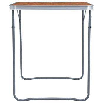 Zložljiva miza za kampiranje s kovinskim okvirjem 80x60 cm