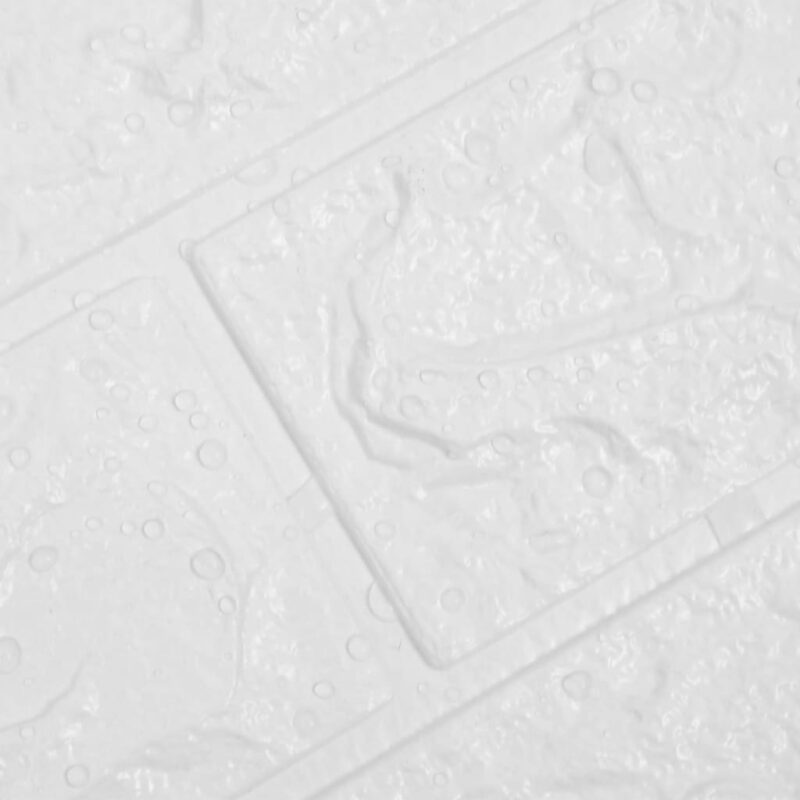 3D tapete opeke samolepilne 10 kosov bele