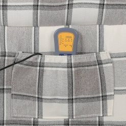 Masažni naslanjač sivo blago