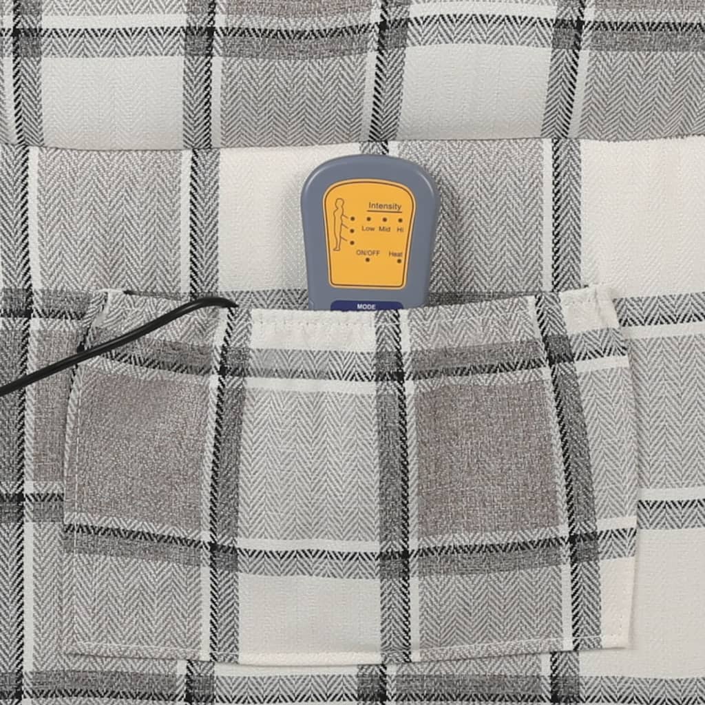 Masažni naslanjač sivo blago