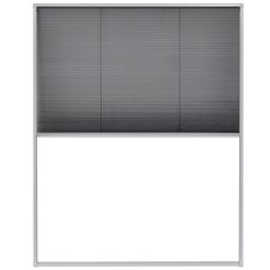 Plise komarnik za okna aluminij 80x100 cm