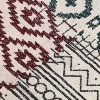 Ročno tkana Kilim preproga bombaž 200x290 cm večbarvni potisk