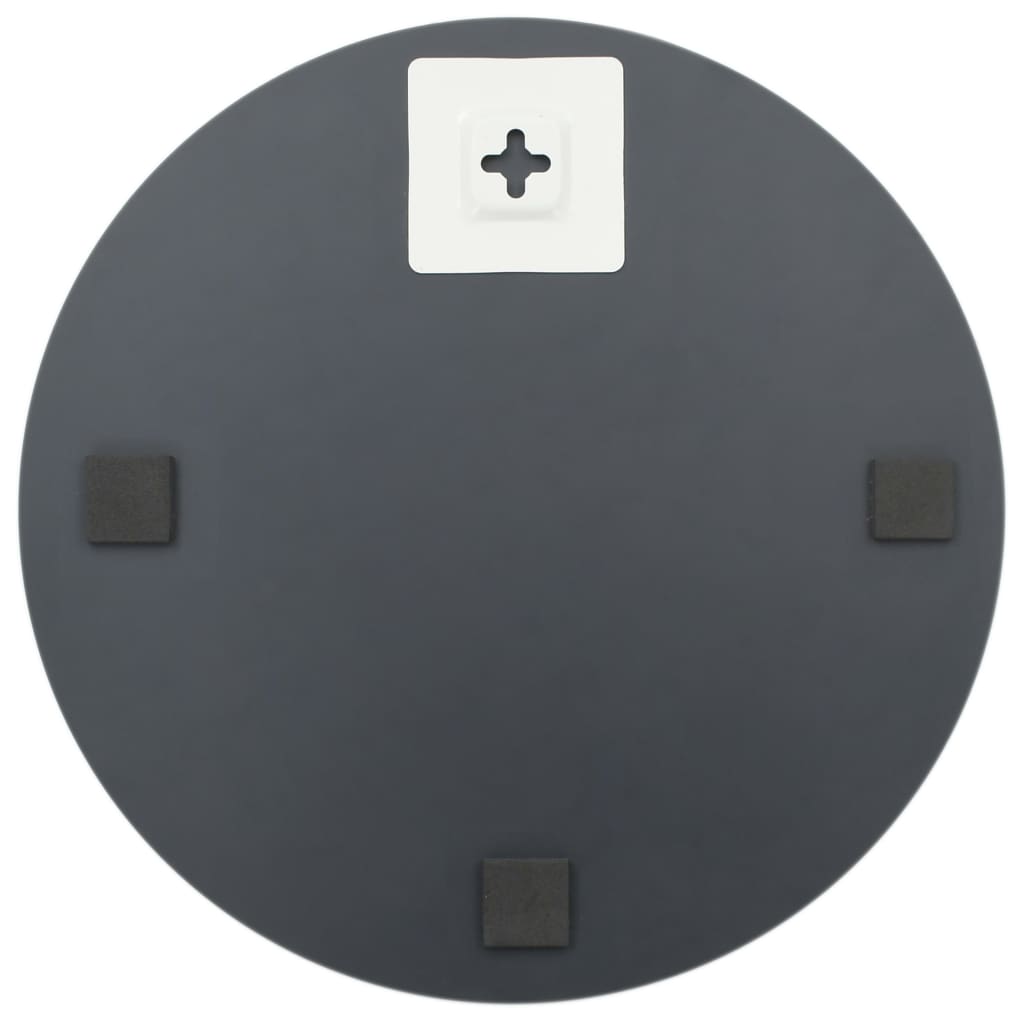 Stensko ogledalo brez okvirja z LED lučkami okroglo steklo