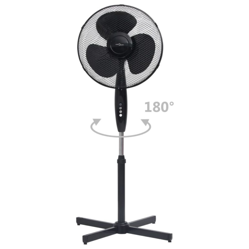 Stoječi ventilator Φ40 cm 120 cm črn