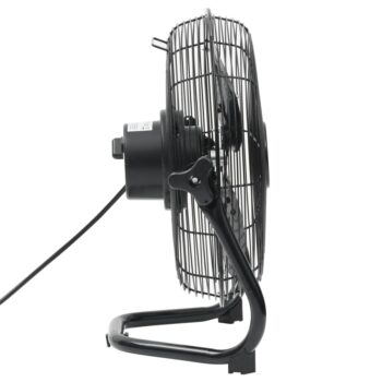 Talni ventilator 3 hitrosti 60 cm 120 W črn