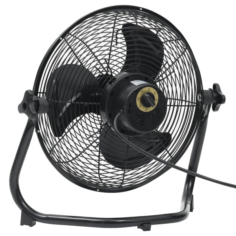 Talni ventilator 3 hitrosti 60 cm 120 W črn