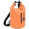Torba Dry Bag z zadrgo oranžna 15 L PVC