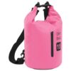 Torba Dry Bag z zadrgo roza 15 L PVC