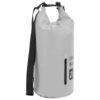 Torba Dry Bag z zadrgo siva 20 L PVC