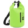 Torba Dry Bag z zadrgo zelena 15 L PVC