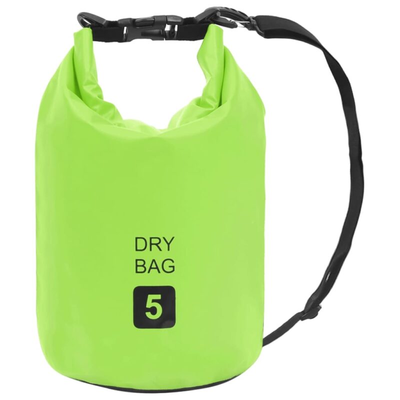 Torba Dry Bag zelena 5 L PVC