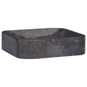 Umivalnik črn 40x40x10 cm marmor