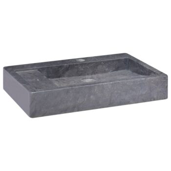 Umivalnik črn 58x39x10 cm marmor