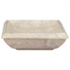 Umivalnik krem 50x35x10 cm marmor