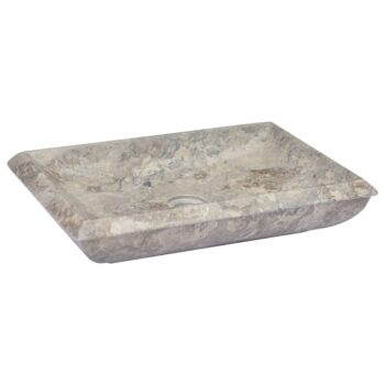 Umivalnik siv 50x35x10 cm marmor