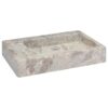 Umivalnik siv 58x39x10 cm marmor