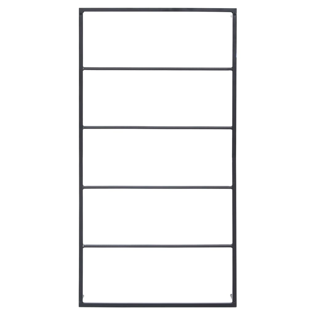 Stojalo za brisače črno 60x10x116 cm jeklo