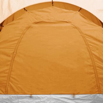 Šotor za kampiranje za 6 oseb siv in oranžen