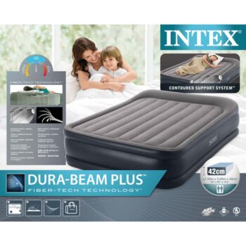 Intex Visoka napihljiva postelja DURA-BEAM PLUS SERIES z vzglavnikom